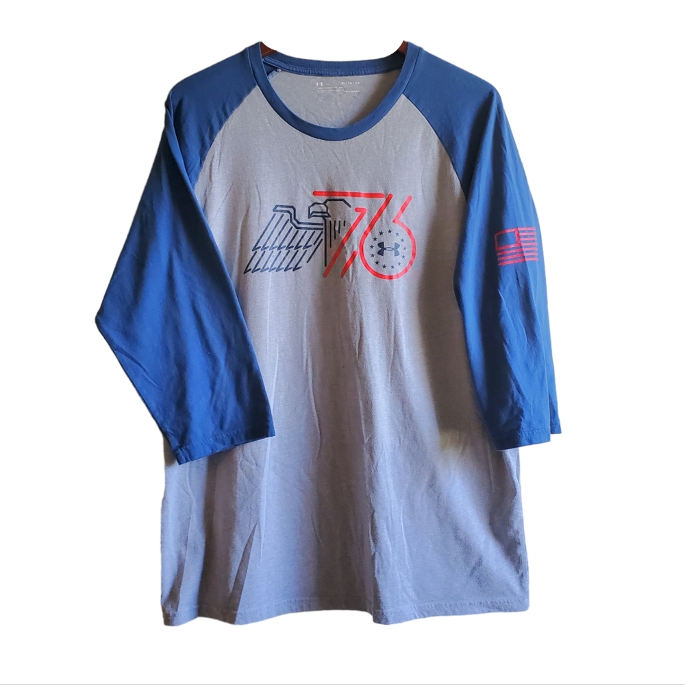 Under Armour Graphic Tee Shirt XL Eagle 1776 Flag